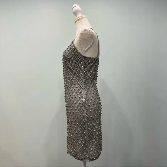 Fashion Nova Silver Roxi Dress Size Medium - Picture 5 of 12